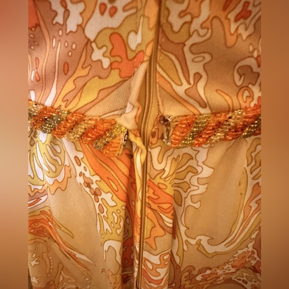Hand Beaded Fred Rothschild Imperial Designs  1960’s elegant cocktail dress - Picture 8 of 11